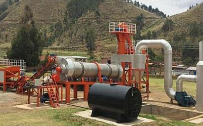 What is a continuous production asphalt mixing plant